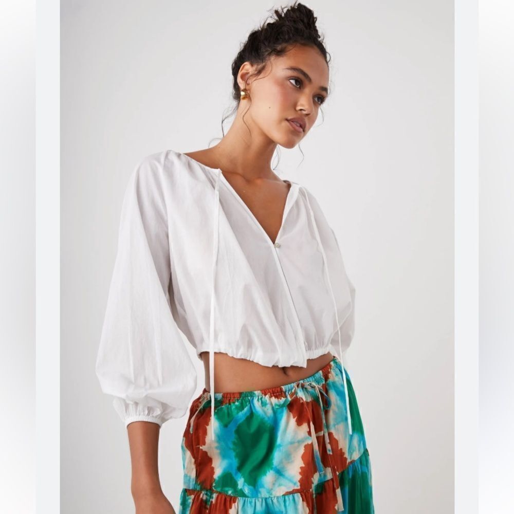 NWT Rails Katia Cotton Wrap Top - Picture 4 of 14